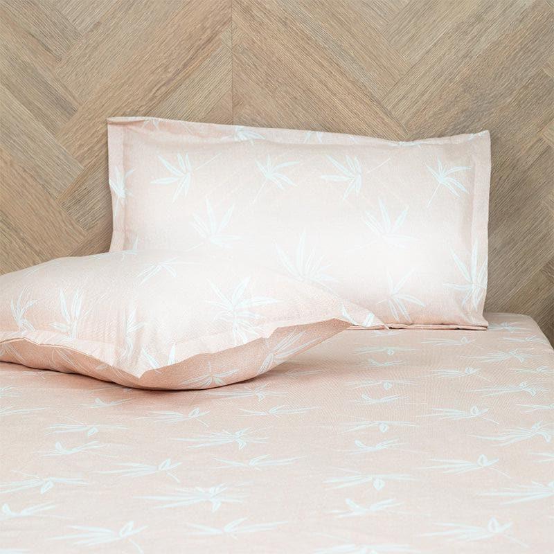 Neinia Printed Reversible Cotton Bedsheet (Grey,Peach) - 170 TC media 3