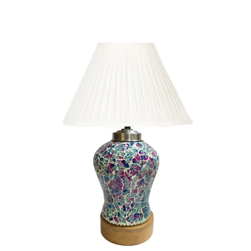 Floranisse Pleatra Wooden Table Lamp - Multicolor media 4