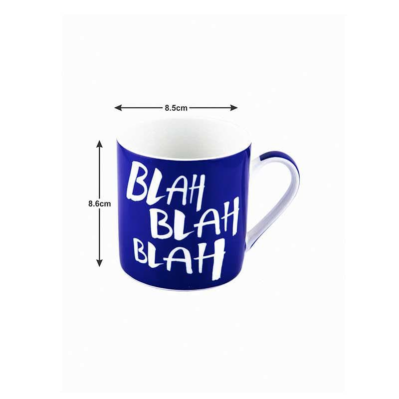 Blah Bone China Coffee Mug (350 mL Each) - Set of Two media 7