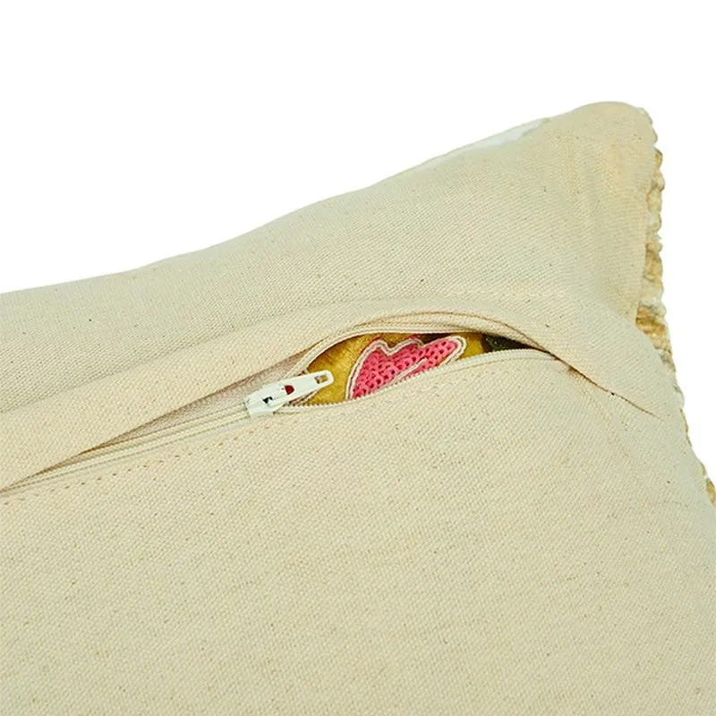 PetalReverie Cushion Cover (Gold) - Set Of Two media 5