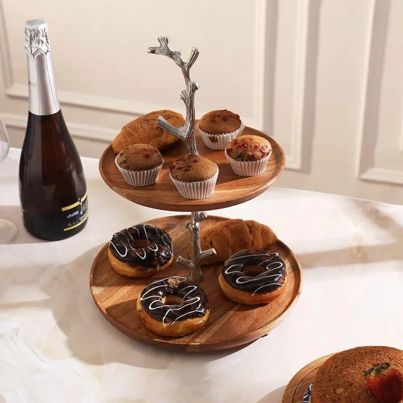 Lonara Wooden Cake Stand media 3