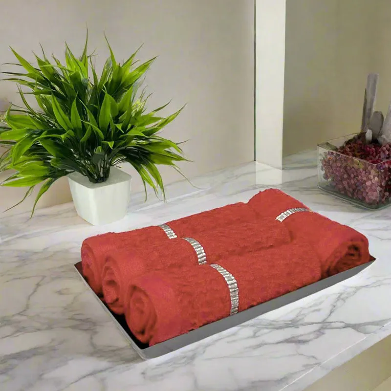 Junia Face Towel (Rust) - Set Of Four media 1
