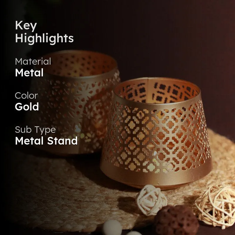 Aintza Tealight Candle Holder - Set Of Two media 2