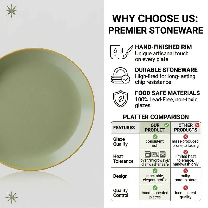 ServePad Ceramic Dinner Plate media 8