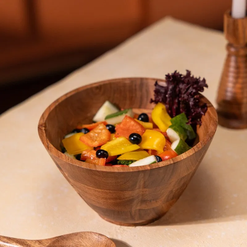 Natural Wood Mixing Bowl - 1325 mL media 6