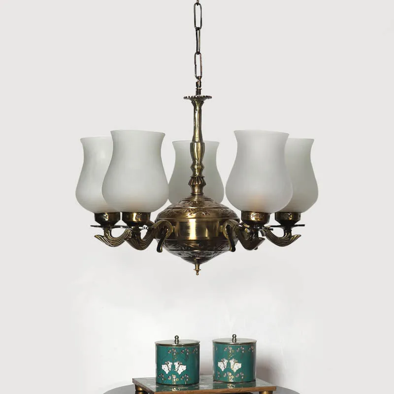 Rabeeha Golden Antique Ceiling Lamp media 2