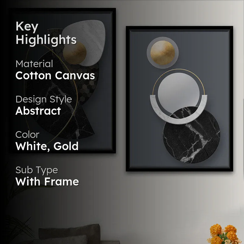 Ida Abstract Wall Art - Set Of Two media 2