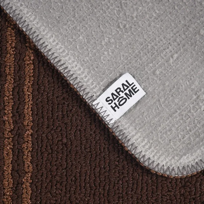 Stripe Haven Kitchen Floor Mats (Coffee) - Set of Two media 5