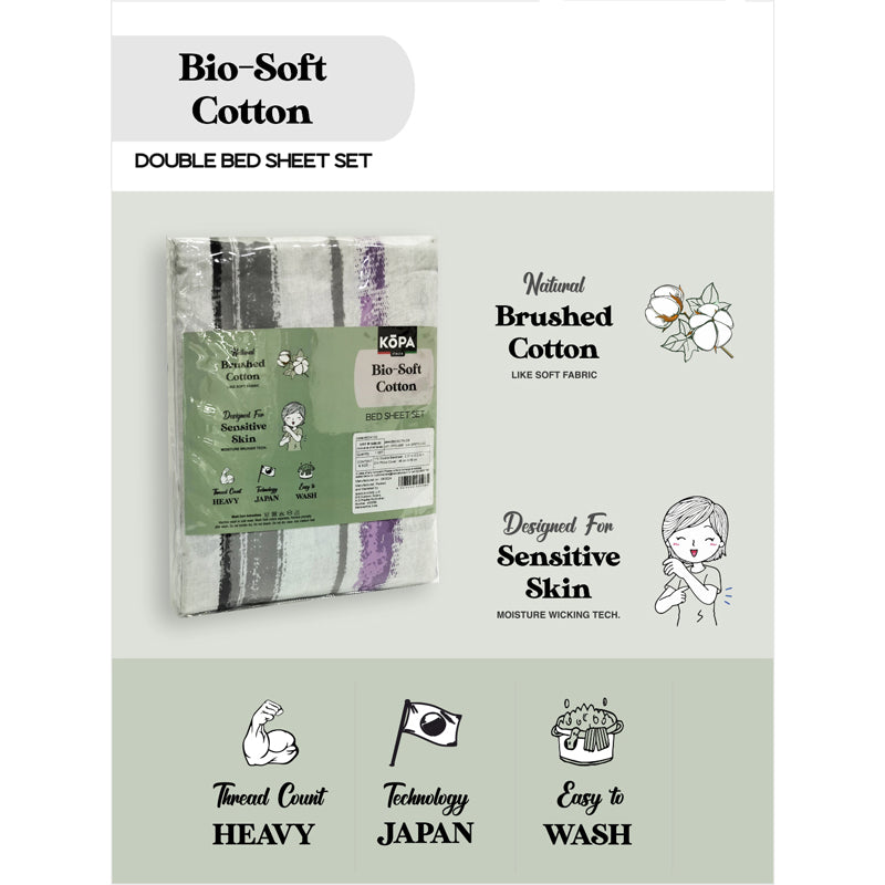 Blush Rest Microfiber Bedsheet (Green) - 135 GSM media 7
