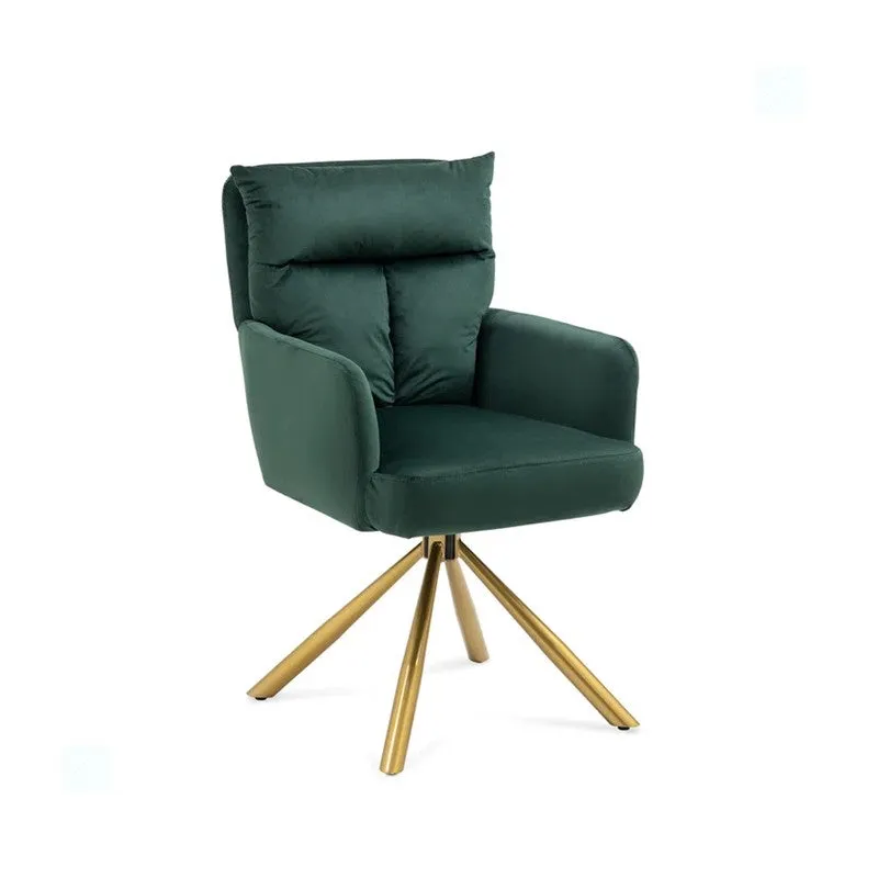 Arvella Neem Wood Accent Chair - Green media 4