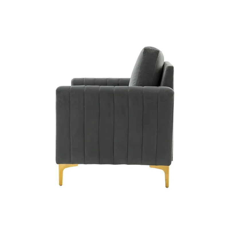 Baseo Neem Wood Accent Chair - Grey media 7
