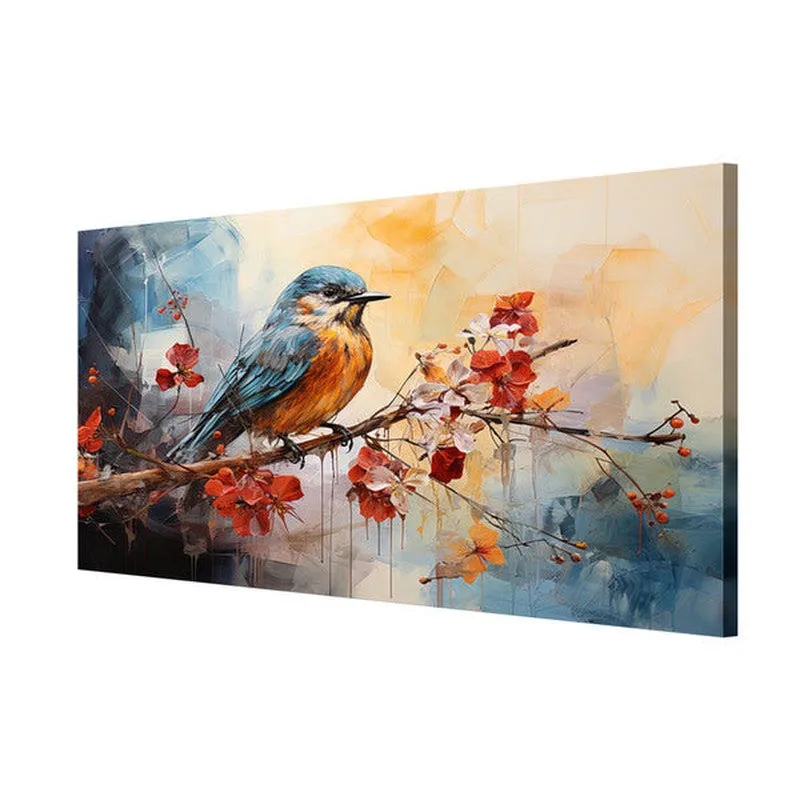 Passerine Perching Wall Painting media 5