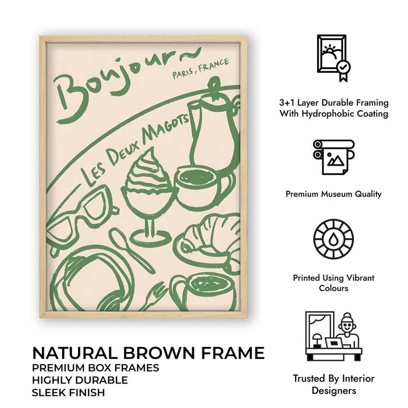 AbstraGreen Archival Canvas Wall Art - Brown media 10