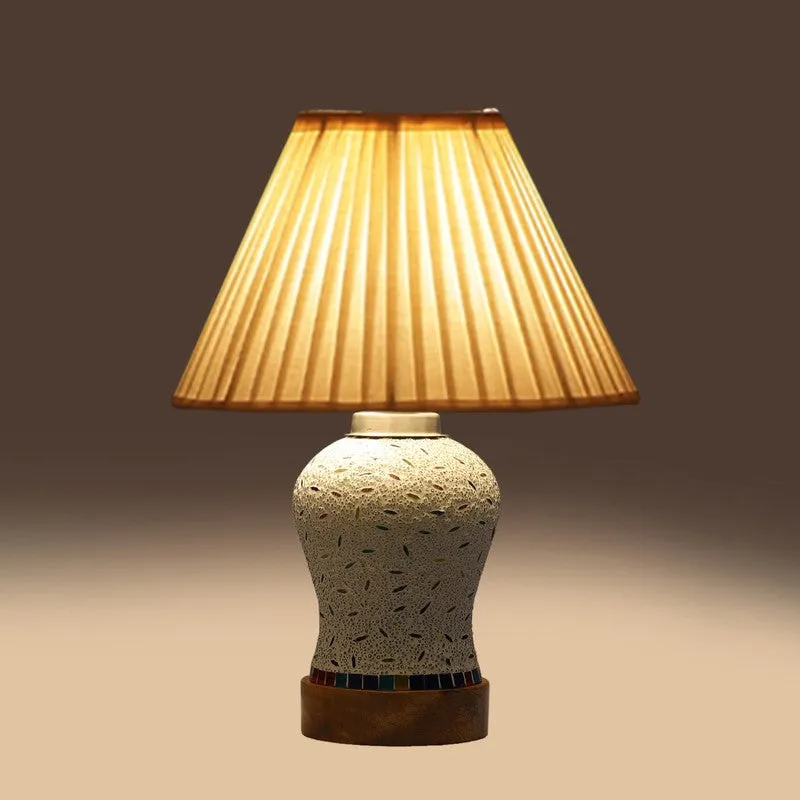 Nivora Pleatra Wooden Table Lamp - Multicolor media 7