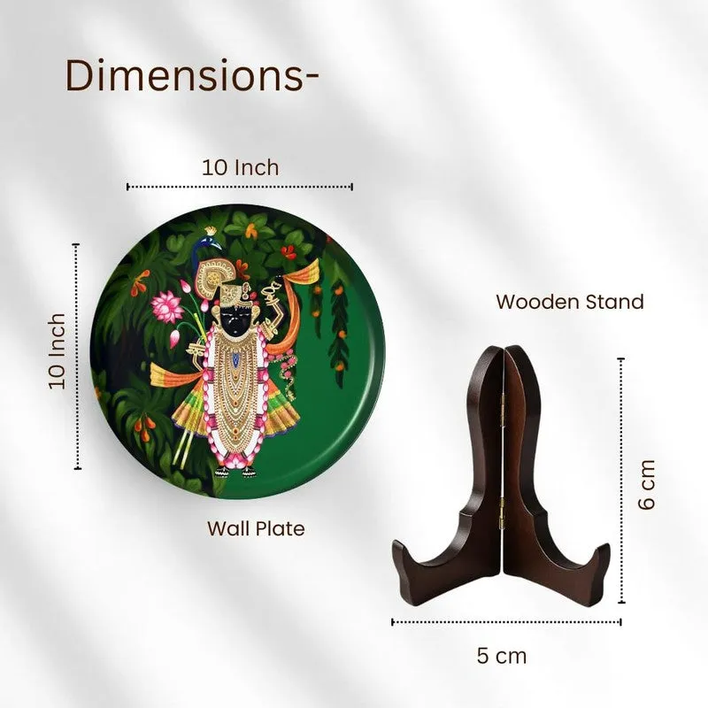 Festive Folklore Decorative Wall Plate With Stand - Set Of Two media 6