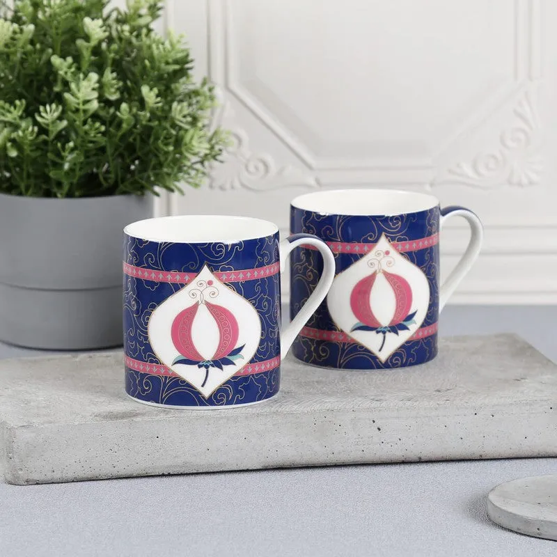 India Circus Circus Tropical Bone China Coffee Mug (350 mL Each) - Set Of Two media 1