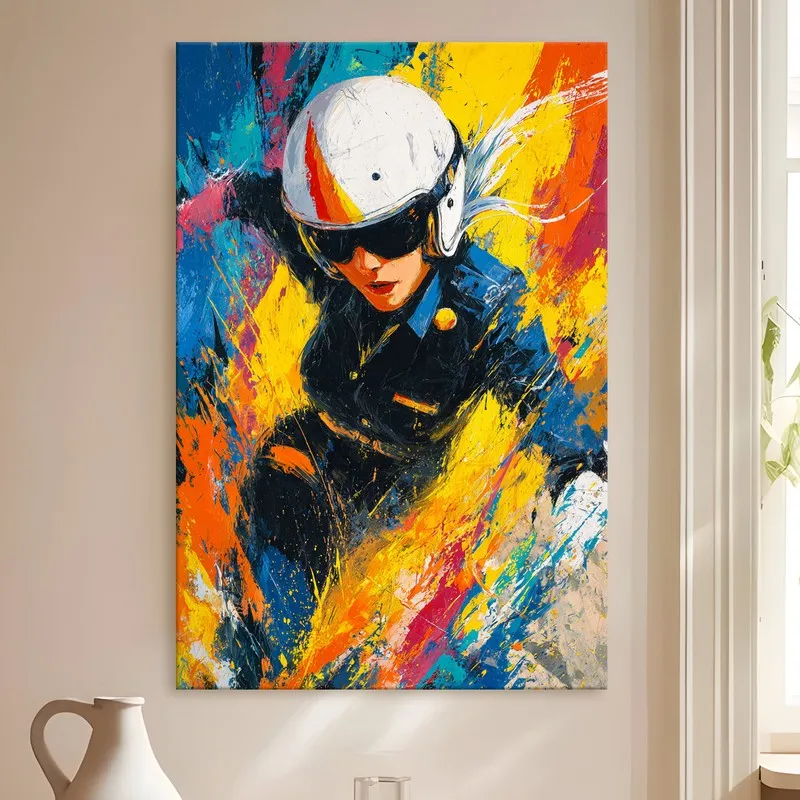 Velocity Burst Rider Canvas Wall Art media 4