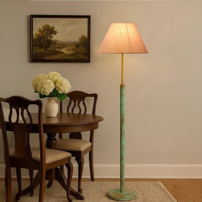Canyon Glow Wooden Floor Lamp - Grey media 3