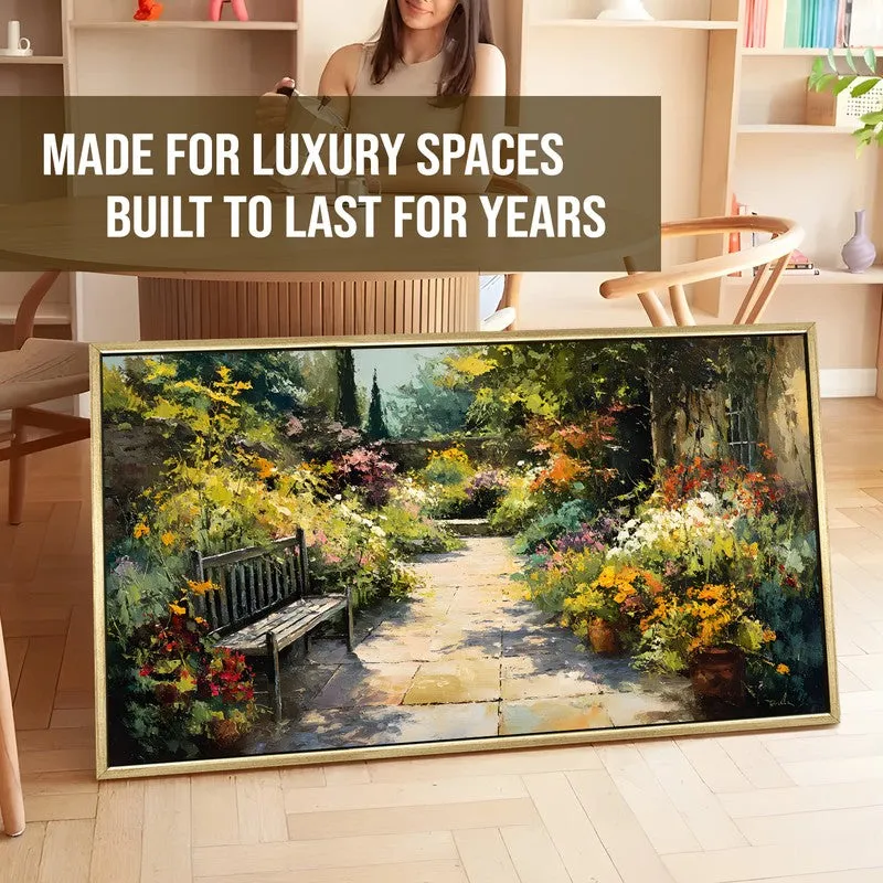 Blossom Path Canvas Wall Painting With Frame media 5