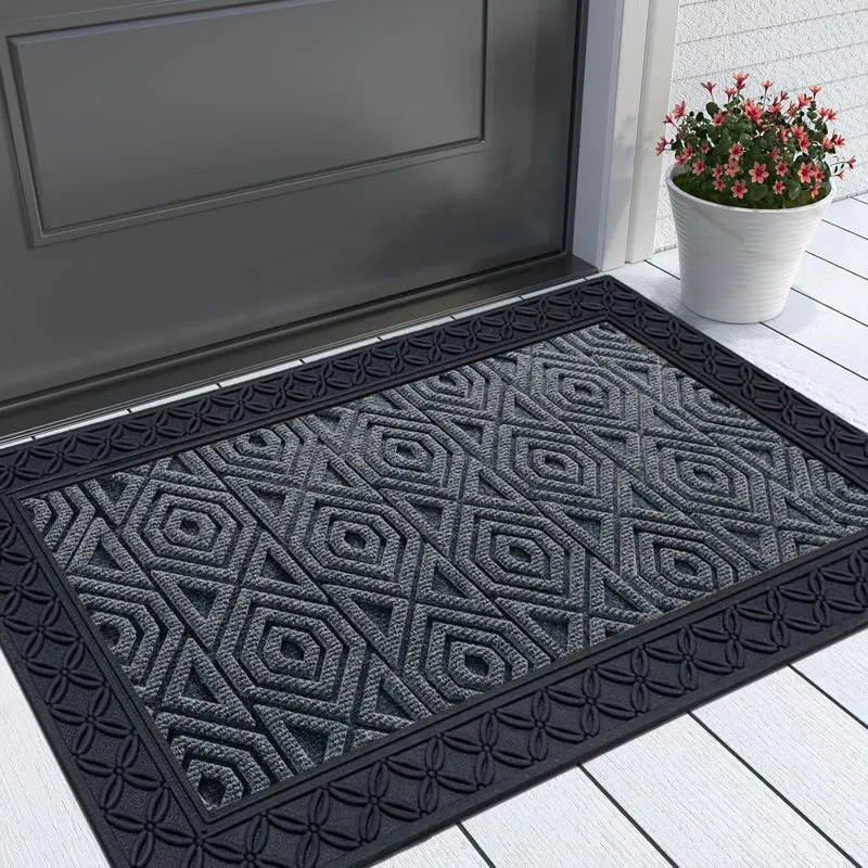 Coire Hexa Coir Door Mats - Grey media 1