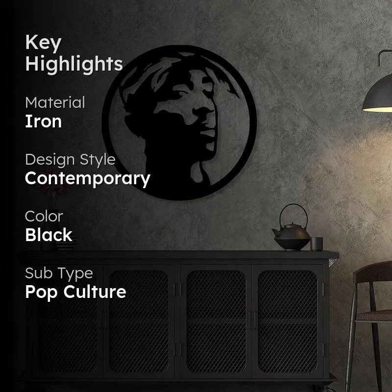 Tupac Shakur Iron Wall Accent media 2