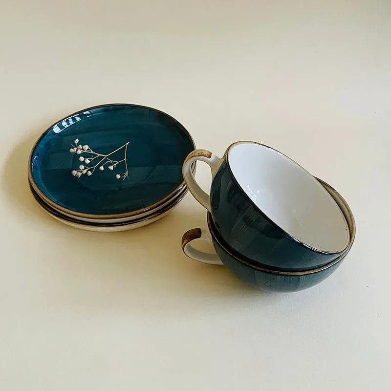 Cerabrew Ceramic Cup & Saucer (320 mL Each) - Set of Two media 7