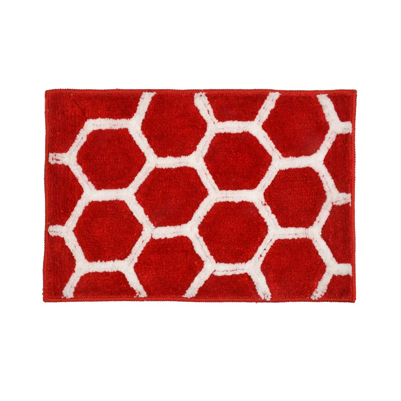Trevona Cotton Bath Mat - Red media 1