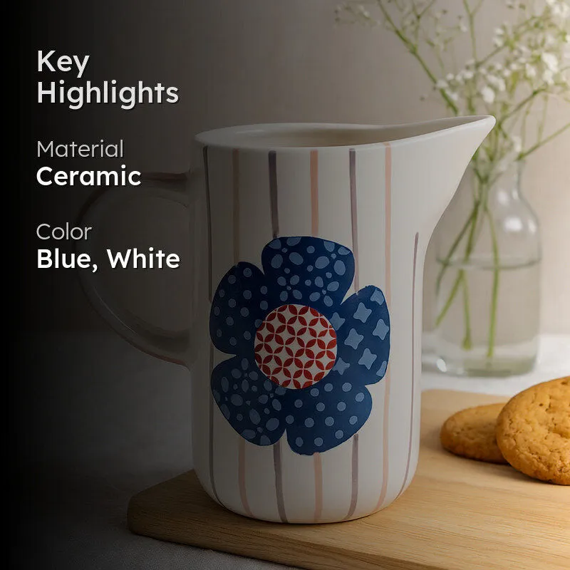 Adula Floral Handpainted Pitcher - 500 ML media 2