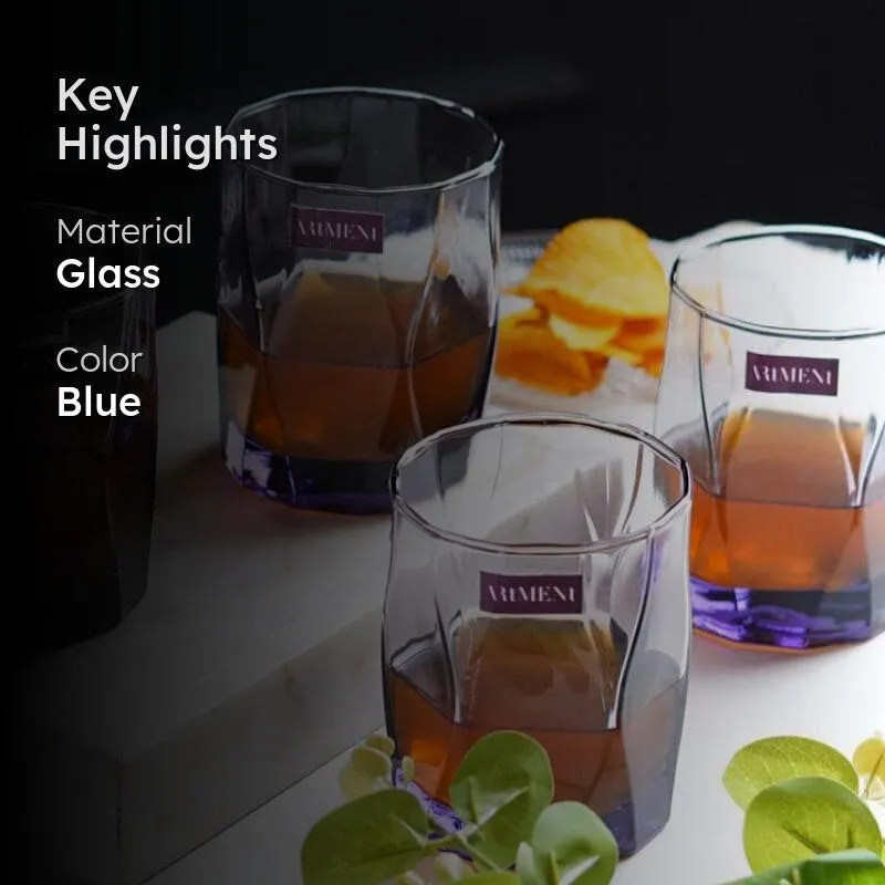 Asscher Old Fashioned Glasses (300 ml ) - Set Of Four media 2
