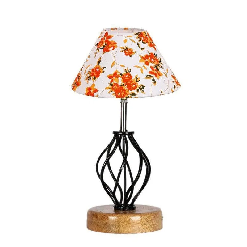 Floral Georgia Fabric Table Lamp - Multicolor media 4
