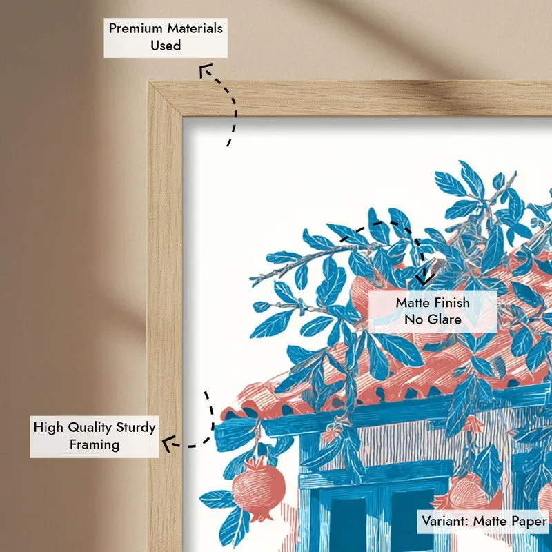 Orchard Whim Canvas Wall Painting - Brown Frame media 7