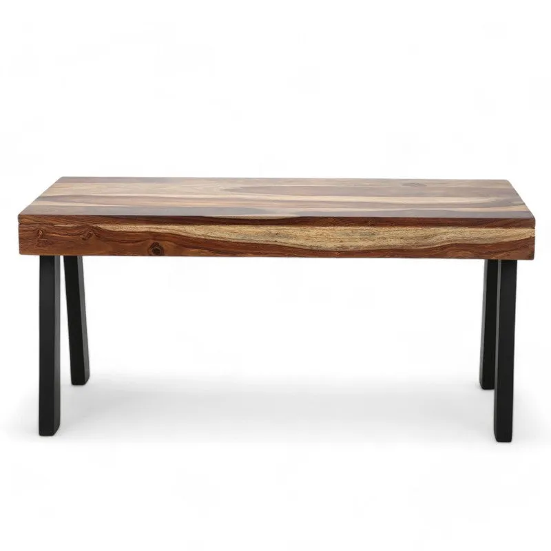 Xexon Sheesham Wooden Center Table - Brown,Black media 4