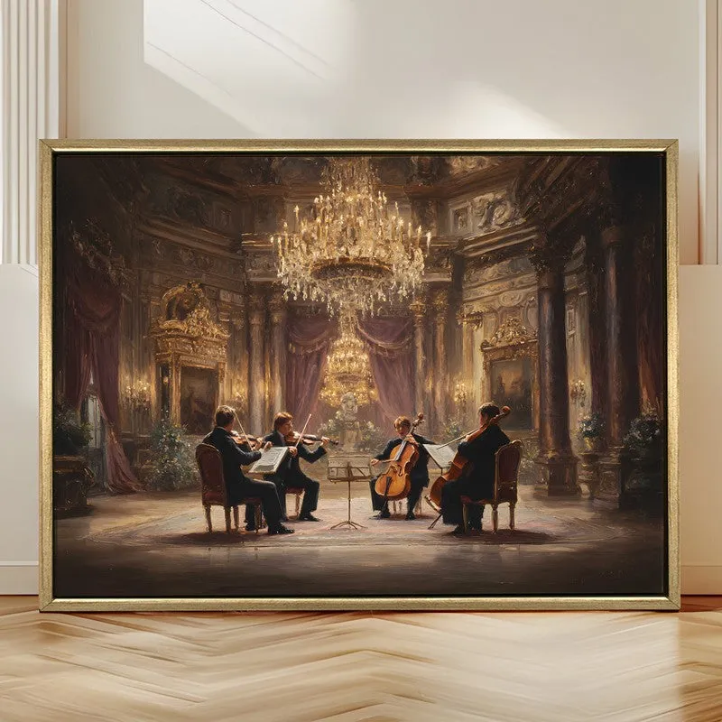 Royal Chamber Canvas Wall Painting With Frame media 4