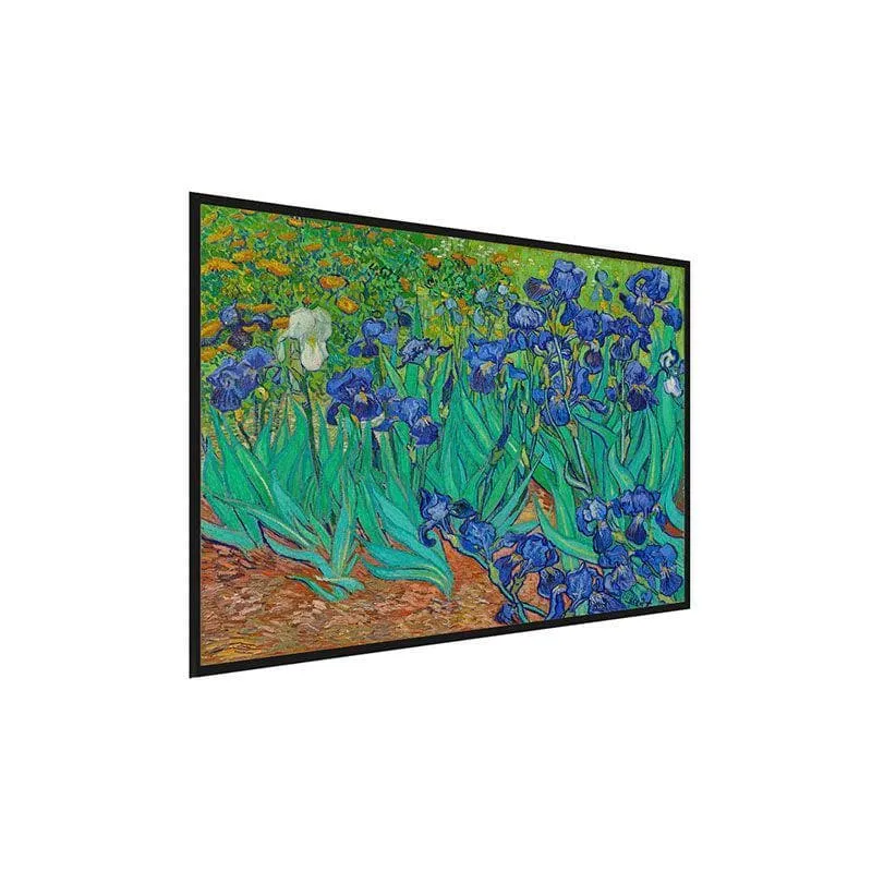 Irises Canvas Painting By Vincent Van Gogh - Black Frame media 3