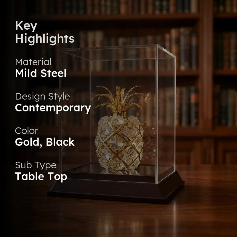 Deco Pine 24K Gold Plated Mild Steel Showpiece media 2