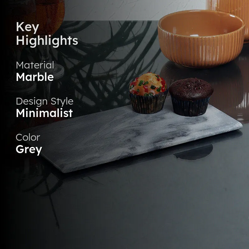 Lunastone Marble Serving Platter media 2