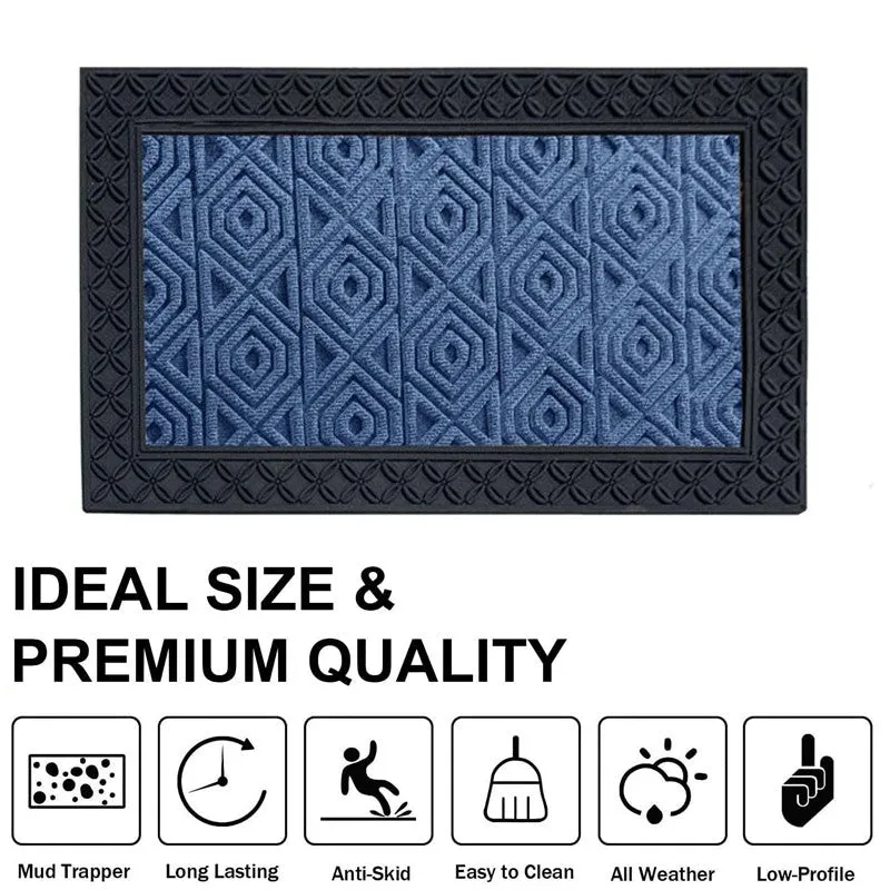 Coire Hexa Coir Door Mats - Blue media 6