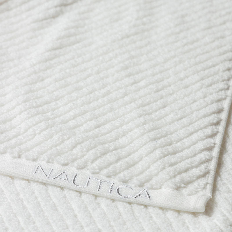 Nautica Riviera Soft Cotton Hand Towel (White) - Set Of Four media 6