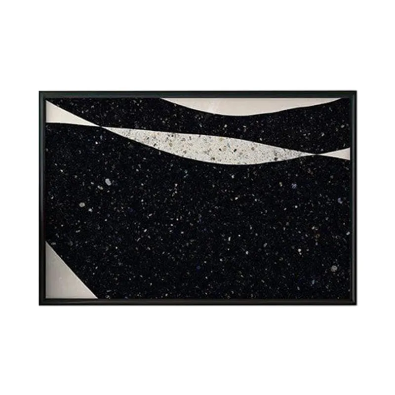 Modern Landscape Canvas Painting - Black Frame media 6