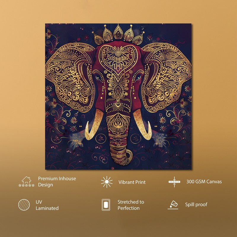 Majestic Elephant Canvas Wall Painting media 6