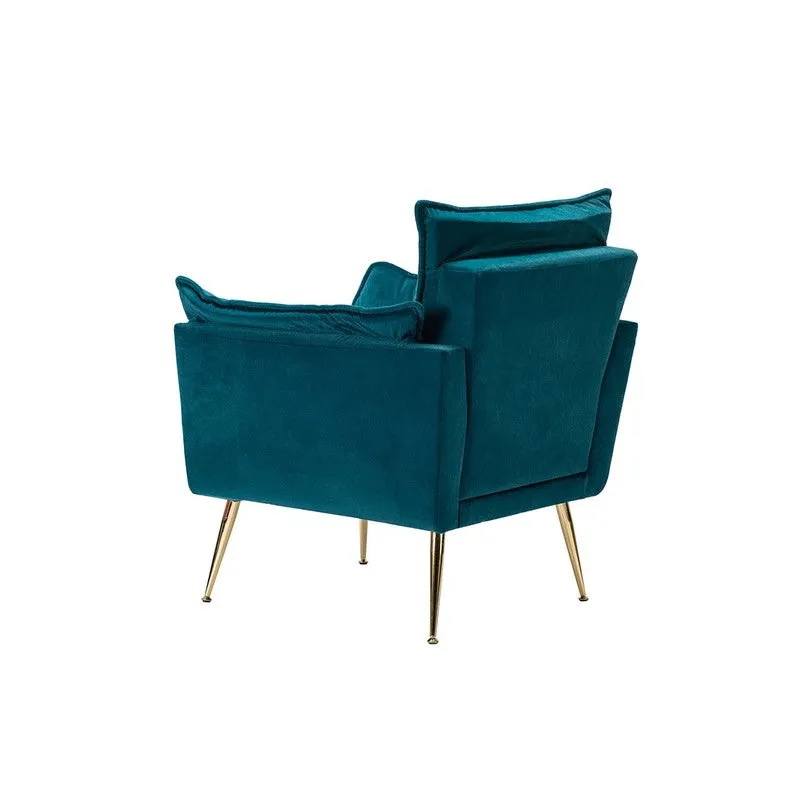 Contura Neem Wood Accent Chair - Blue media 6