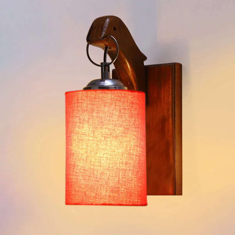 Estrella Wooden Wall Lamp - Orange media 4