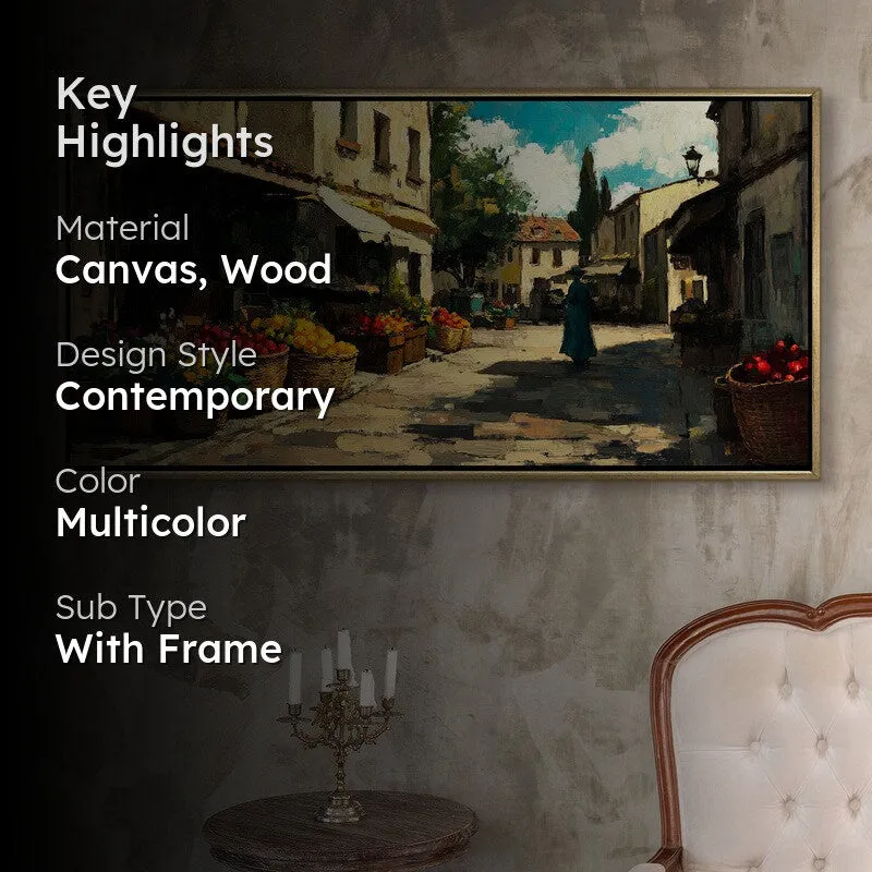 Mercanzia Canvas Wall Painting With Frame media 2