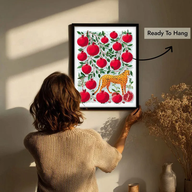 Scarlet Canvas Wall Painting - Black Frame media 7