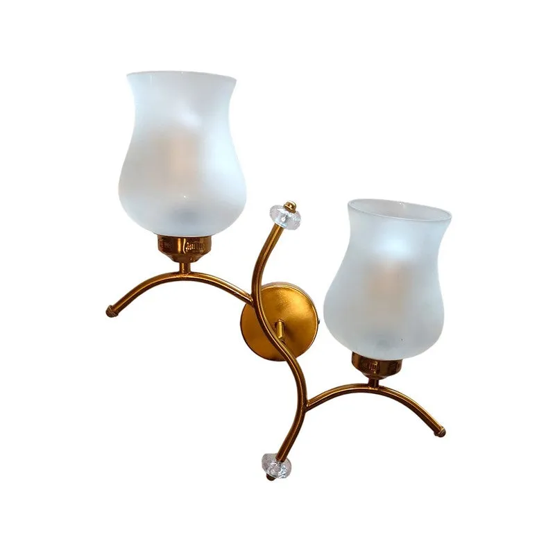 Aurelia Glow Twin Glass Wall Lamp - White media 4