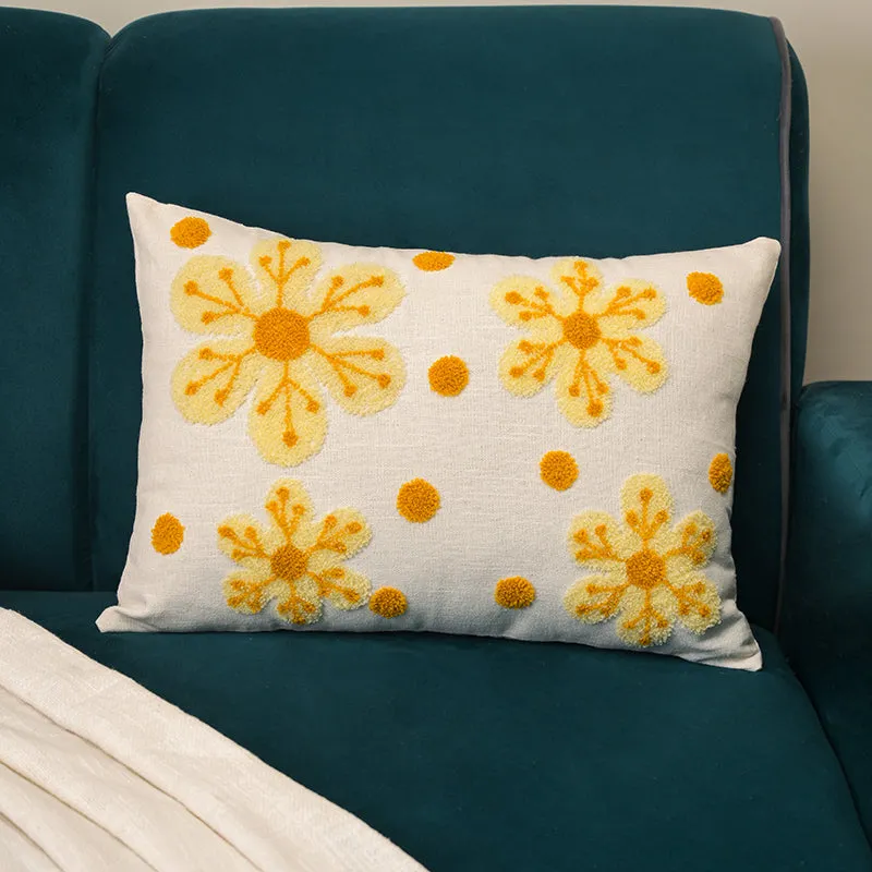 Sun Weave Embroidered Cushion Cover media 2