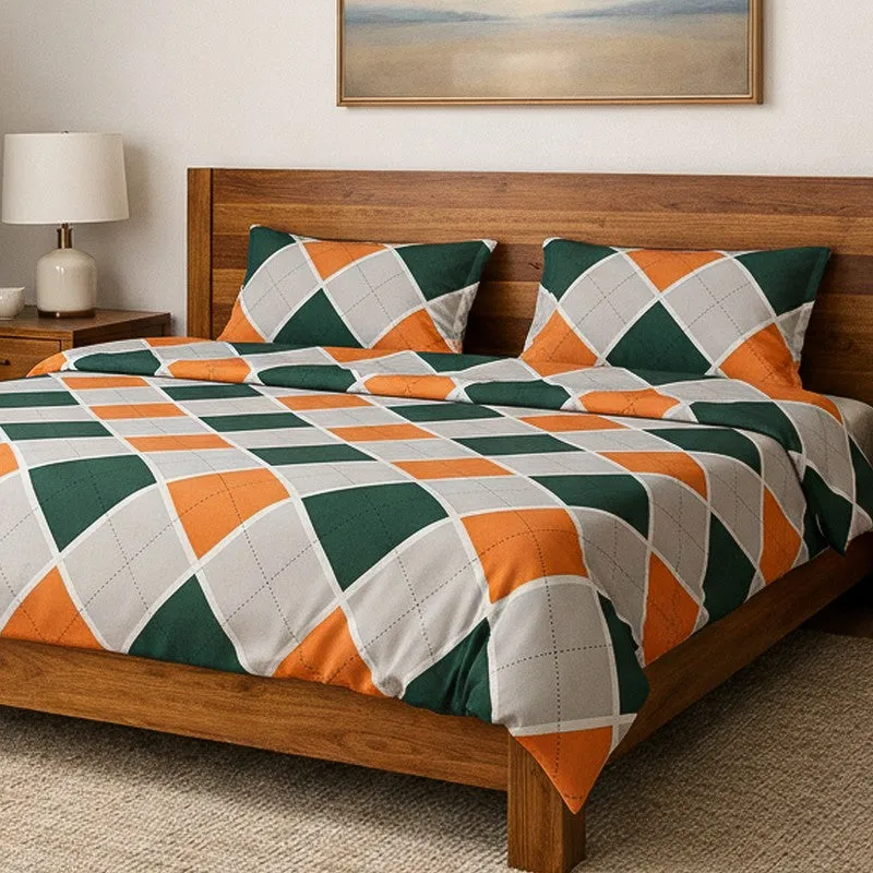 Checkered Microfiber Bedsheet - 125 GSM media 3