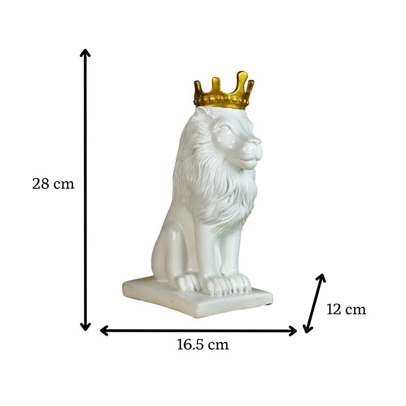 Leo Crown Showpiece - White image 8