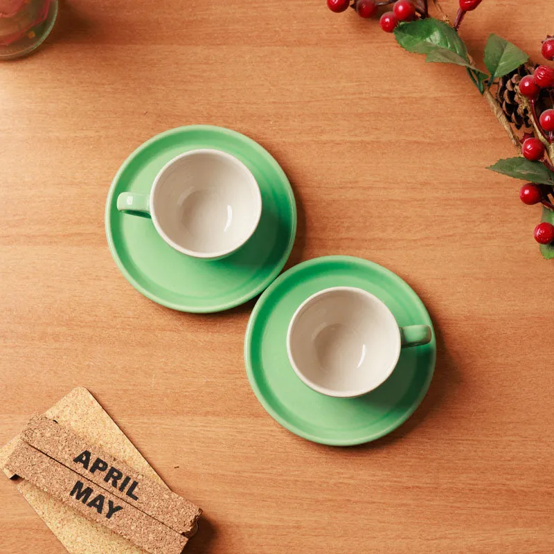 Blush & Brew Cup &Saucer (Mint/100 mL) - Four Piece Set media 7