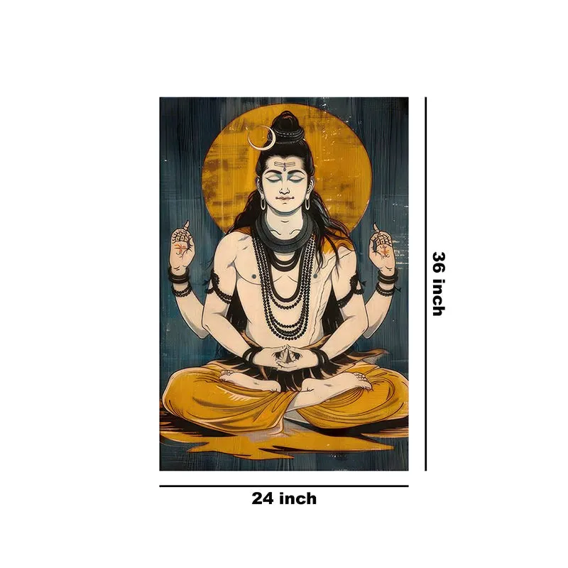 The Tranquil Yogi Poly Canvas Wall Painting media 9